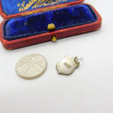 Sterling Silver and Enamel Fort Augustus Shield Charm Pendant Vintage c1970