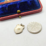 800 Silver & Enamel San Marino Travel Shield Charm Pendant Vintage c1970