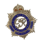 WWII Sterling Silver & Enamel Royal Army Service Corps Sweetheart Brooch