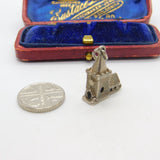 Sterling Silver Couple in the Church Wedding Charm Pendant Vintage c1970
