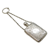 Edwardian Sterling Silver Floral Pattern Perfume Bottle Antique 1903 Birmingham