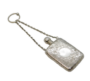 Edwardian Sterling Silver Floral Pattern Perfume Bottle Antique 1903 Birmingham