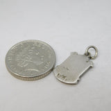 Sterling Silver Enamel Windermere Shield Charm Pendant Vintage c1970