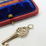 Sterling Silver 18th Birthday Commemoration Key Charm Pendant Vintage c1970