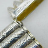 Victorian Sterling Silver Novelty Cigar Form Vesta Case Antique 1887 Birmingham