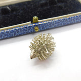 Sterling Silver Prickly Hedgehog Charm Pendant Vintage c1970
