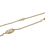 Sterling Silver Gilt Spiral Link Chain Necklace Vintage c1990s 60cm Length