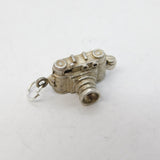 Sterling Silver Bird in the Camera Opening Charm Pendant Vintage c1970
