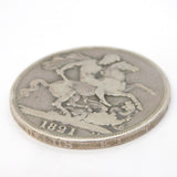 King George IV Silver First Bust Crown Coin 1821 Secundo Edge Fair Antique