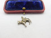 Sterling Silver Horse Rider Charm Pendant Vintage c1970