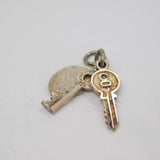 Sterling Silver Set Of Door Keys Charm Vintage c1970