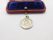 Sterling Silver St Christopher Charm Pendant Vintage c1970