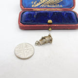 Sterling Silver Royal Throne Charm Pendant Vintage c1970