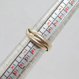 Sterling Silver Triple Band Wedding/Dress Ring Vintage c1970 Size M