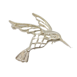 Sterling Silver Hummingbird Brooch Vintage 1989 Birmingham
