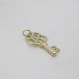 Sterling Silver 18th Birthday Key Charm Pendant Vintage c1970