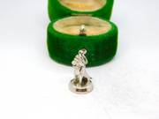 Sterling Silver "Leo" Lion Horoscope Charm Pendant Vintage c1970