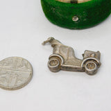 Sterling Silver Classic Car Charm Pendant Vintage c1970