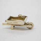 Sterling Silver Wheelbarrow Gardening Charm Pendant Antique 1922 Birmingham