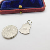 Sterling Silver and Coloured Enamel Travel Shield 'Morecambe'Charm Vintage c1970