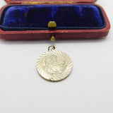 Sterling Silver St Christopher Charm Pendant Vintage c1970