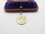 Sterling Silver St Christopher Charm Pendant Vintage c1970