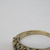 20th Century 18ct White Gold, Diamond & Sapphire Seven-Stone Ring Antique