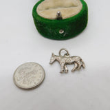 Sterling Silver Zebra Charm Pendant Vintage c1970