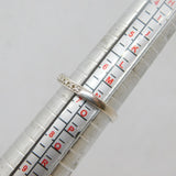 Sterling Silver Single Diamond Set Curve Front Band Ring Modern c2000 Size N