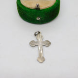 Sterling Silver Cross Charm Pendant Vintage c1970