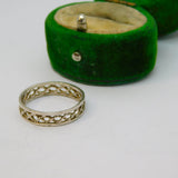 Sterling Silver Braided Style Band Ring Vintage c1970 Size L