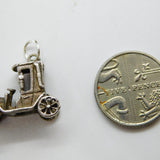 Sterling Silver Old Classic Car Charm Pendant Vintage c1970