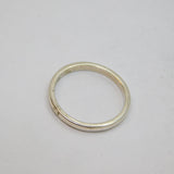 Sterling Silver Simplistic Narrow Band Stacking Ring Modern c1990 Size L 1/2