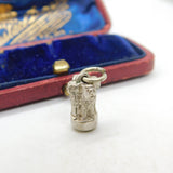 Sterling Silver Lion Capital Of Ashoka  Charm Pendant Vintage c1970