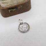 Georgian King William IV Maundy Penny Coin Charm Pendant 1834 Antique