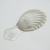 Sterling Silver Shell Bowl Tea Caddy Spoon Vintage 1977 London
