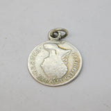George III Sterling Silver Maundy Threepence Coin Charm Antique 1762
