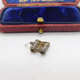 Sterling Silver Binoculars Charm Pendant Vintage c1970