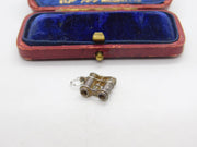Sterling Silver Binoculars Charm Pendant Vintage c1970