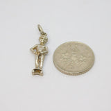 Sterling Silver Manneken Pis Charm Pendant Vintage c1970