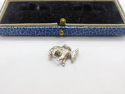 Sterling Silver Little Donkey Charm Pendant Vintage c1970