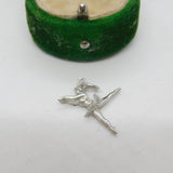 Sterling Silver Ballerina Charm Pendant Vintage c1970