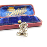 Sterling Silver Flamenco Dancing Couple Charm Pendant Vintage c1970