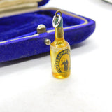 Sterling Silver Plymouth Gin Bottle Charm Pendant Vintage c1970