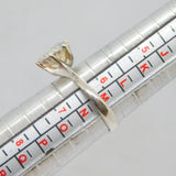 Sterling Silver CZ Solitaire Engagement/Dress Ring Vintage c1990 Size M