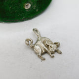Sterling Silver Taurus the Bull Charm Pendant Vintage c1970