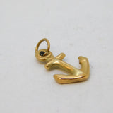9ct Yellow Gold Anchor of Hope Charm Pendant Vintage c1970 London