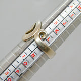 Sterling Silver Wave Design Studio Style Dress Ring Vintage c1970 Size M