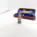 Sterling Silver Glass Beacon Charm Pendant Vintage c1970