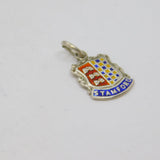 Sterling Silver Enamel Shield Stamford Souvenir Charm Pendant Vintage c1970